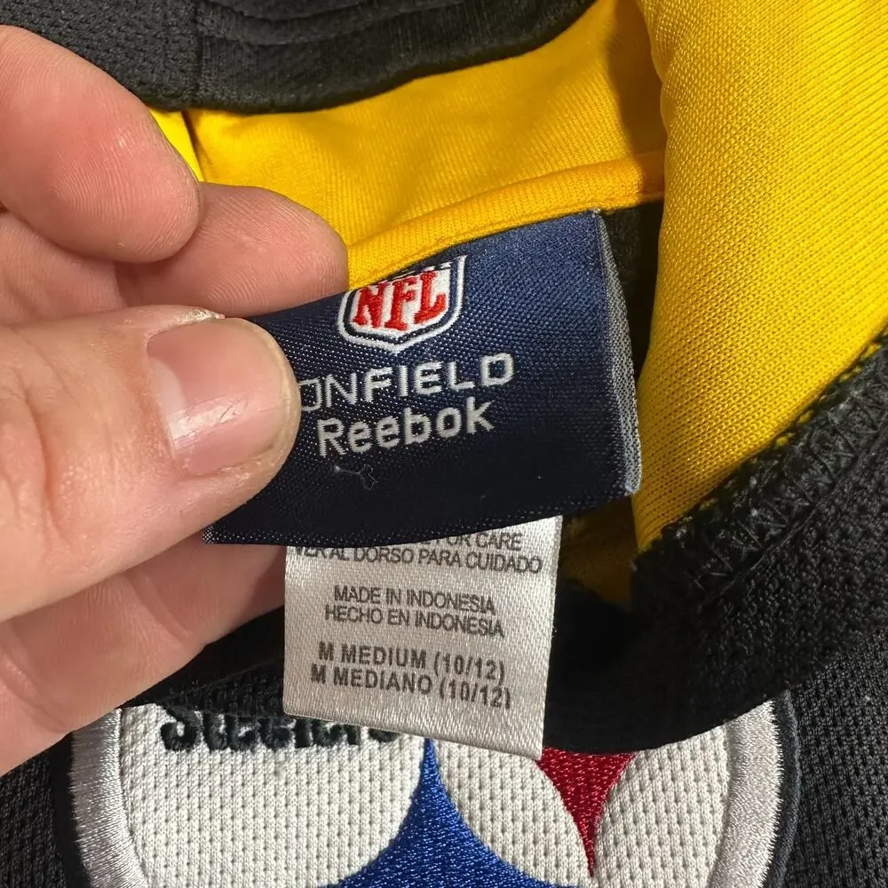 Reebok Youth NFL OnField Apparel Pittsburgh Steelers Hoodie Size M 10/12‎
